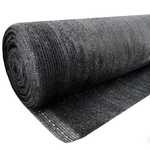 Aquagart Schattiernetz 2m x 5m, Zaunblende, Windschutznetz, Sichtschutz für Zäune, Rolle, Schwarz.
