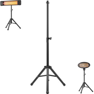 Echos Eco-9013 Universal Heizstrahler Ständer, Tripod, höhenverstellbar 120-180cm, schwarz.