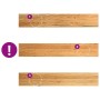 vidaXL Fensterbänke 2 Stk Hellbraun 120x20x2 cm Massivholz Eiche 4009138_7