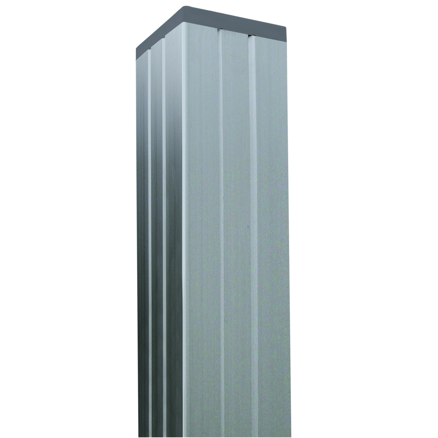 GartenLand Tor-Steckzaunpfosten Aluminium 6,8 cm x 6,8 cm x 239 cm Silber 3 günstig online kaufen
