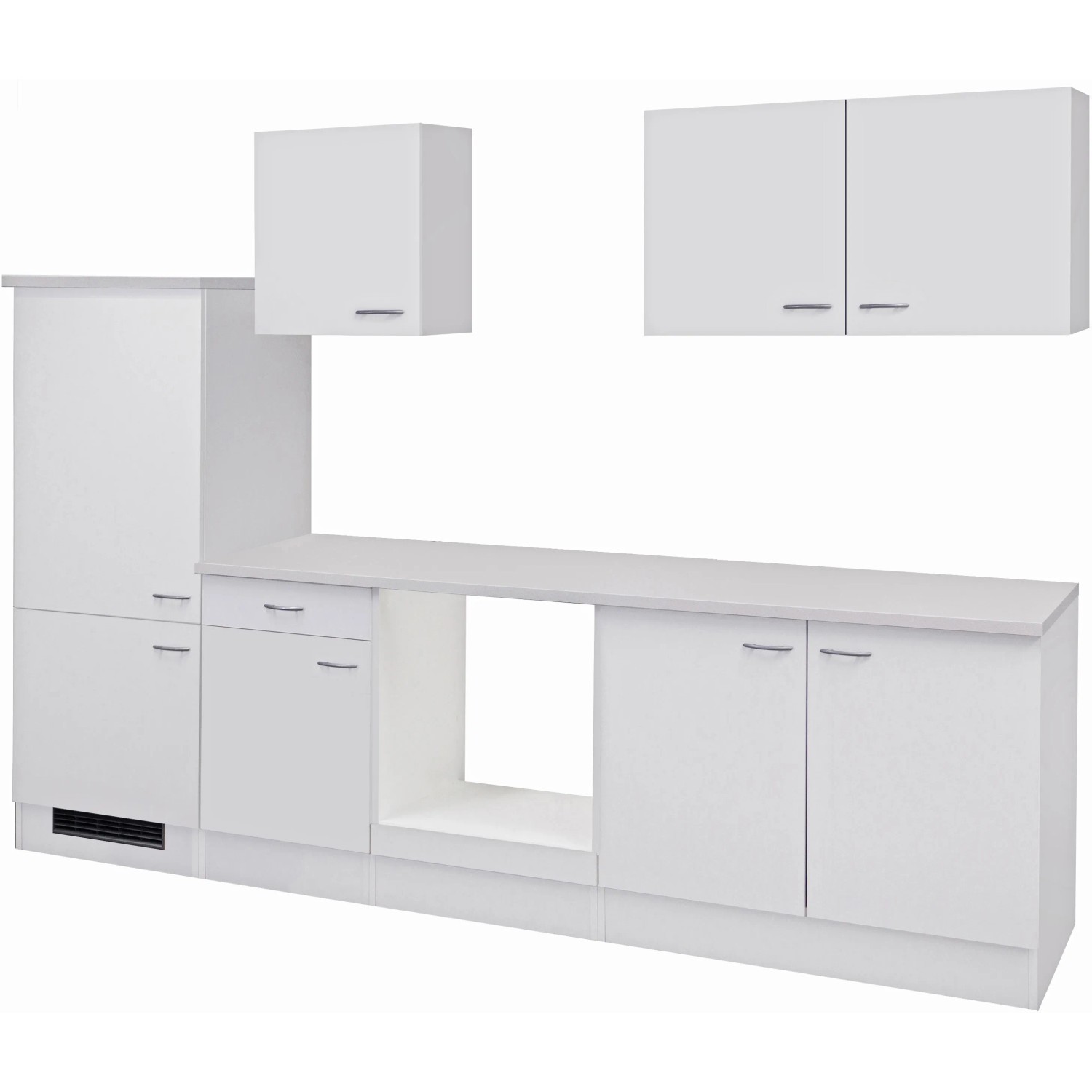 Flex-Well Classic Küchenzeile Wito 270 cm ohne E-Geräte Weiß