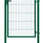 Grünes Einzeltor (75x100cm) für Einstabmattenzaun, Komplettset mit Pfosten.