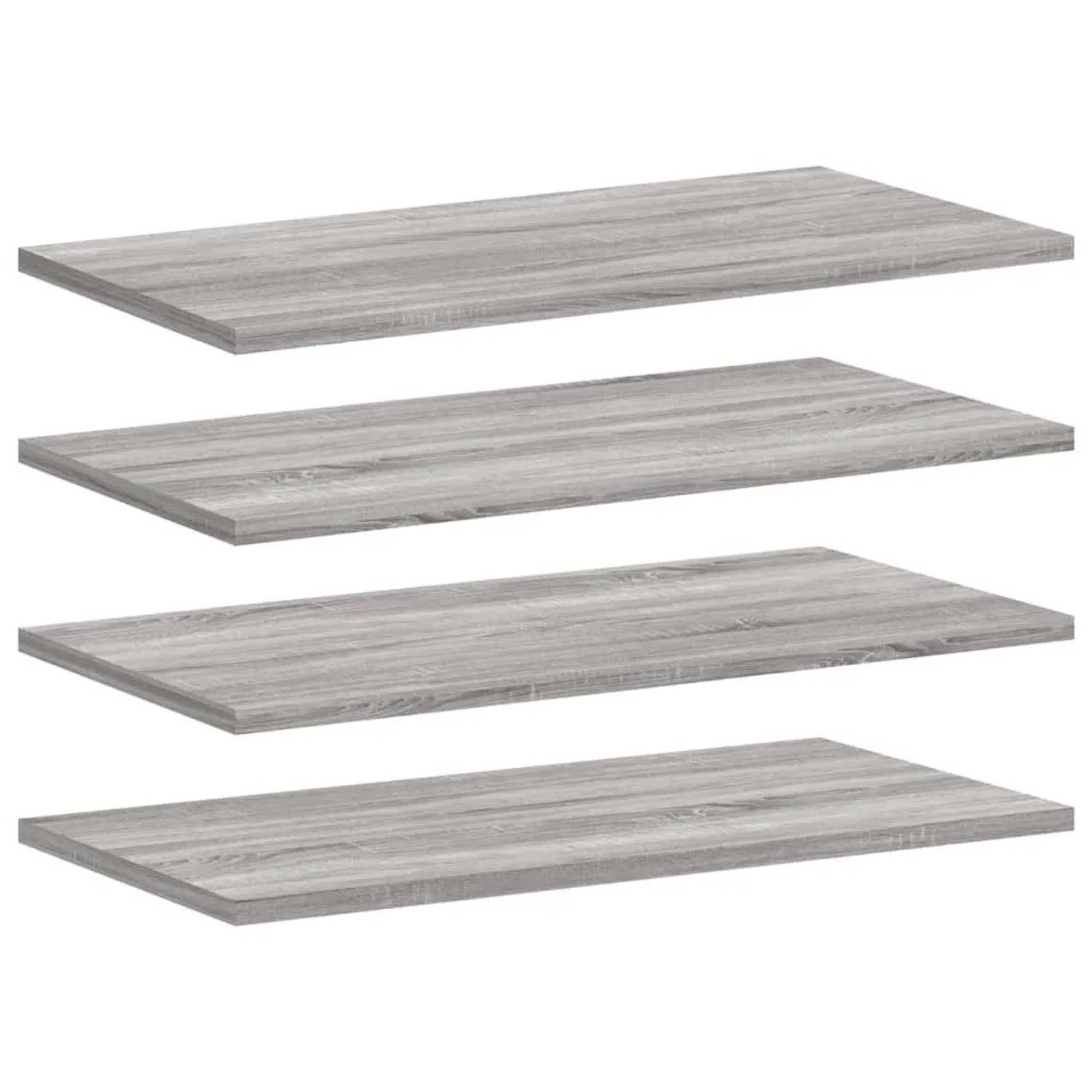 vidaXL Wandregale 4 Stk Grau Sonoma 60x20x1,5 cm Holzwerkstoff 838233