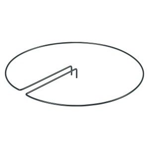 Peacock Stützring Zentral 40 cm, Rankhilfe aus verzinktem Stahl, dunkelgrün.