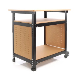 Xpotool Fahrbare Werkbank 69X51X66-82 Cm Werktisch Höhenverstellbar Arbeitstisch