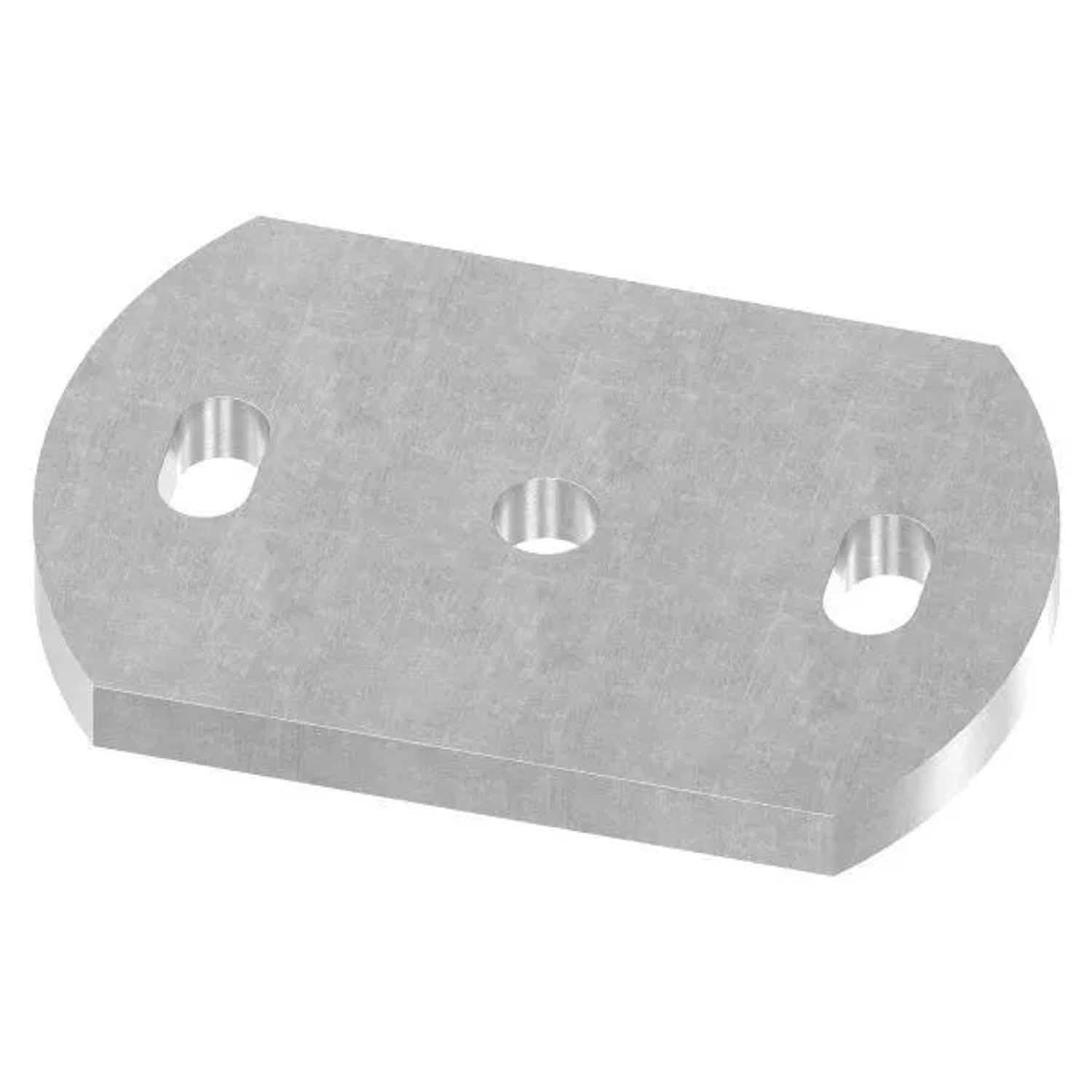FeNau Ankerplatte 120x80x10 mm 3 Bohrungen Stahl Roh