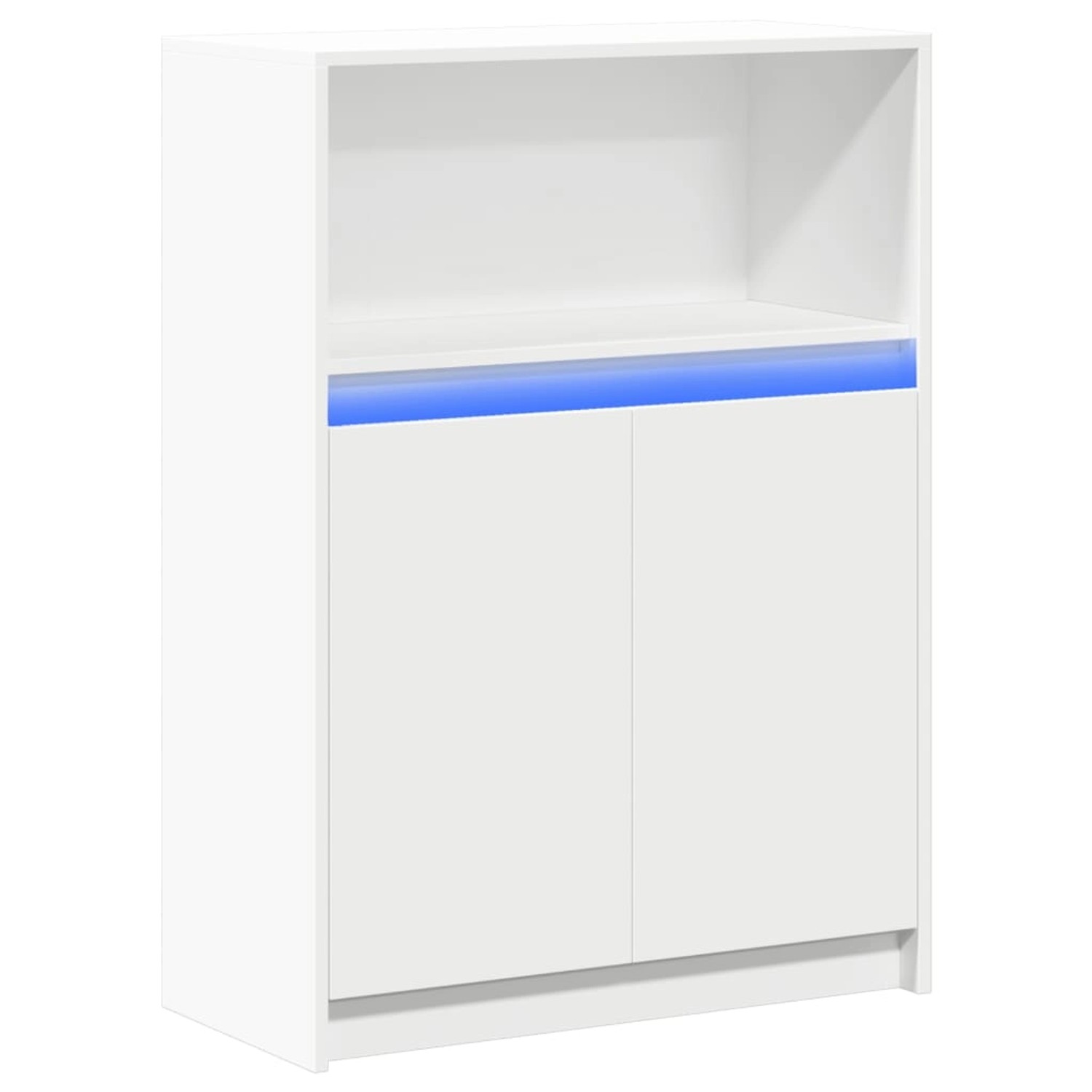 vidaXL Sideboard mit LED Weiß 72x34x100 cm Holzwerkstoff 852159 günstig online kaufen