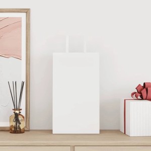 vidaXL Papiertragetaschen 250 Stk mit Henkeln Weiß 21x11x36 cm 4101841