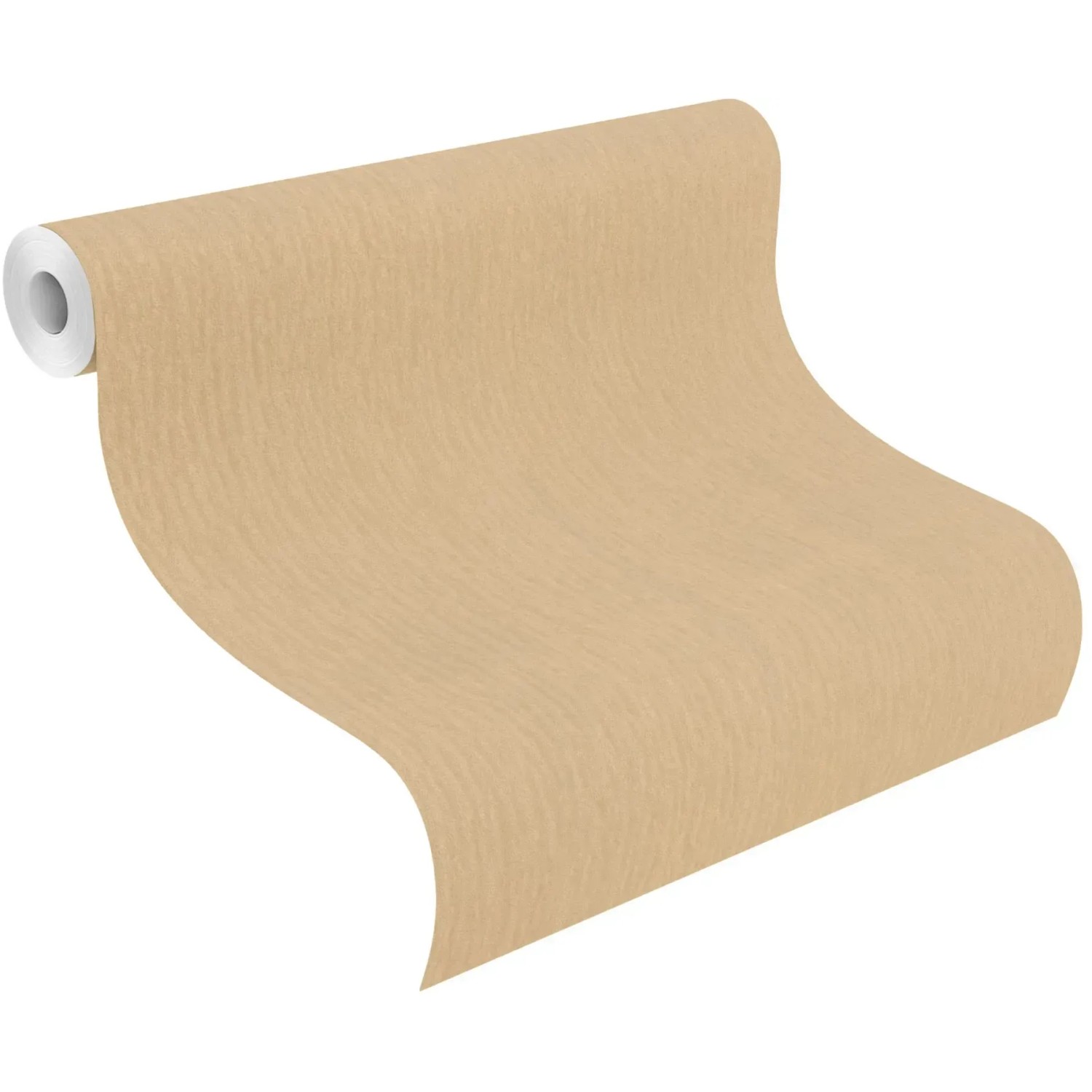 Rasch Vliestapete Trianon XIII 570076 in Mattgold, Uni-Design, auf Rolle.