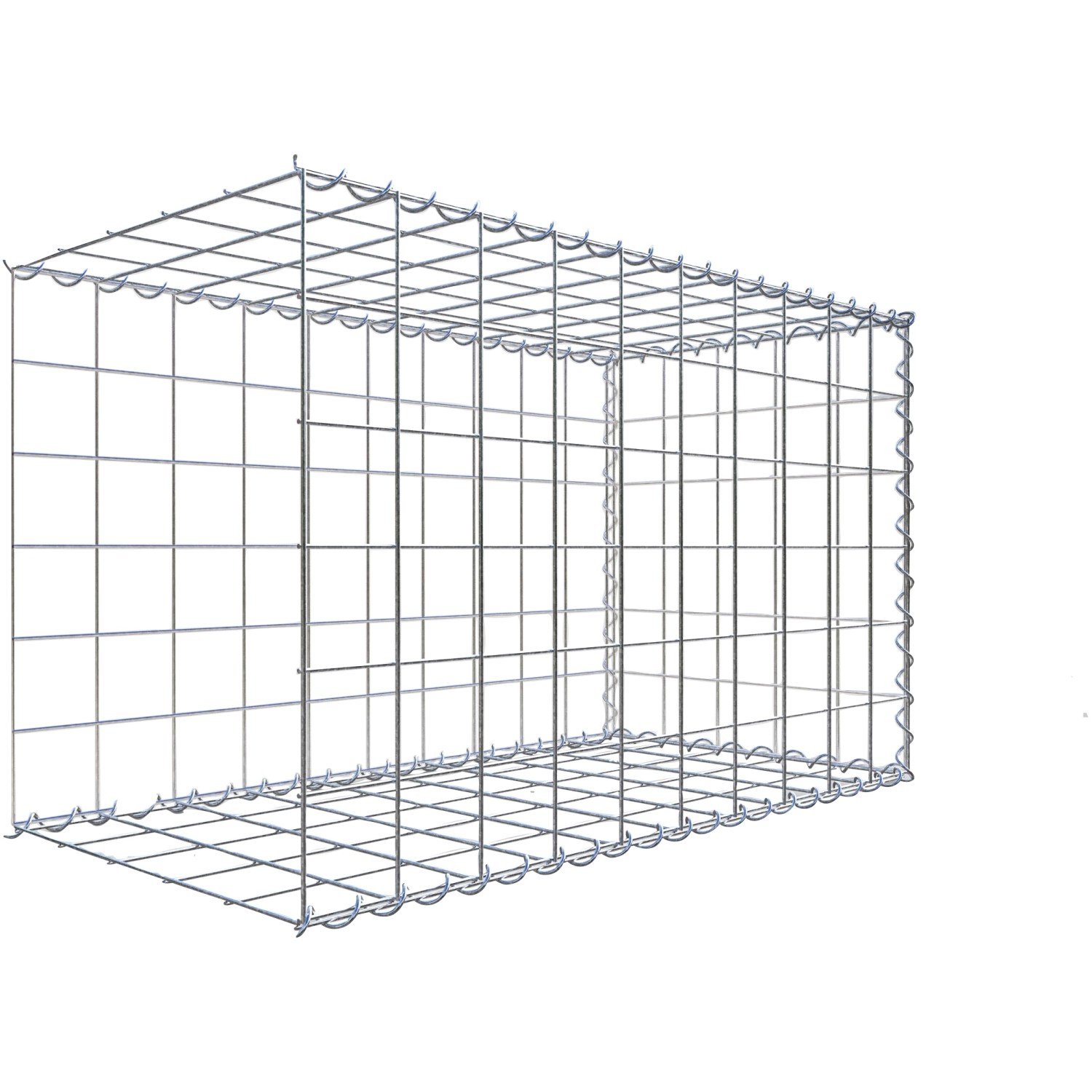 Thumbnail - Gabiona Gabione-Anbaukorb Typ 2 60 x 100 x 50 cm Maschenw 10 x 10 cm