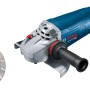 Bosch Professional Winkelschleifer GWS 22-230 J mit Diamantscheibe, blau/silber.