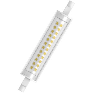 Osram R7S LED-Leuchtmittel in Röhrenform, 12W, Warmweiß, 1521 Lumen.