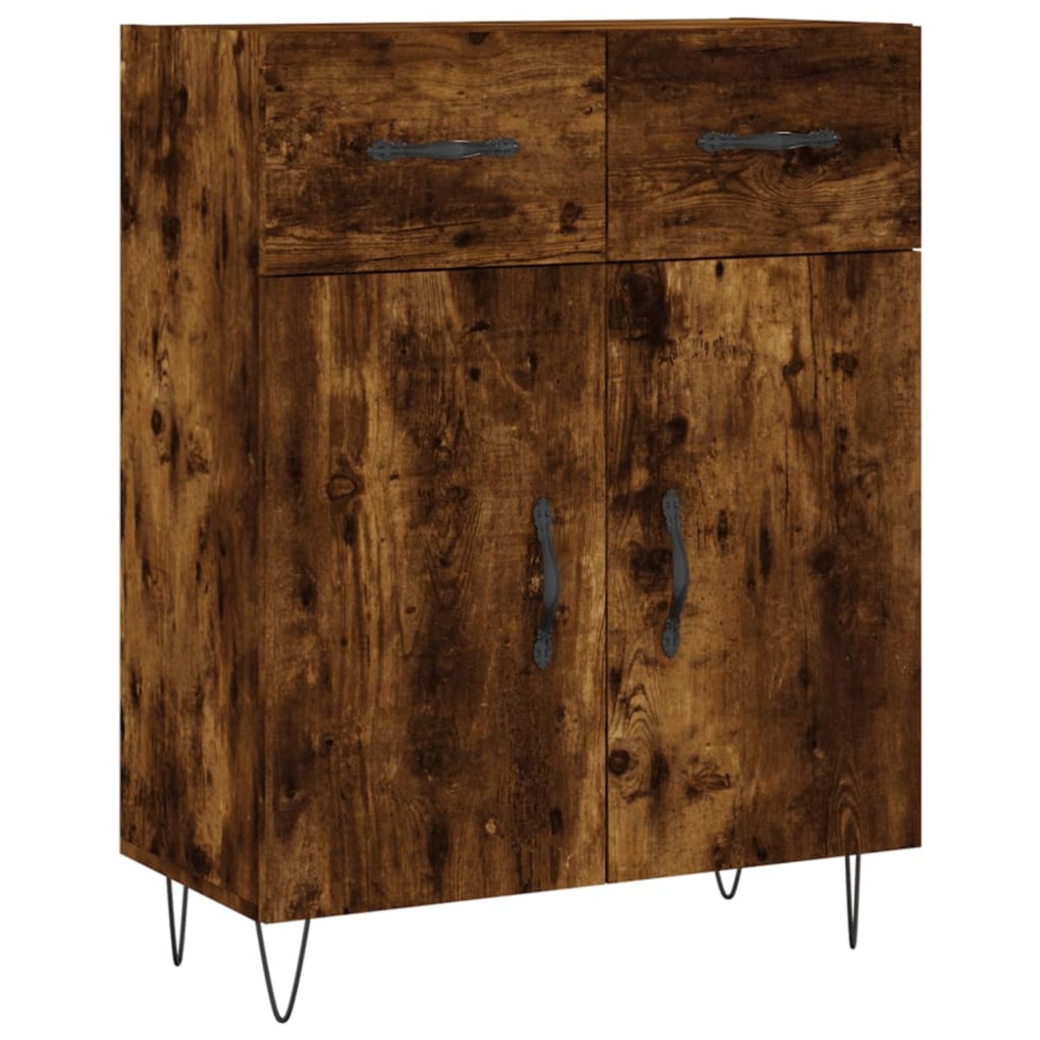 vidaXL Sideboard Räuchereiche 69,5x34x90 cm Holzwerkstoff 827977 günstig online kaufen