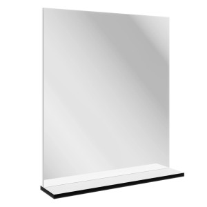 Fackelmann Spiegelelement TE-A, 59,8x69,2 cm, weiß matt, mit Ablage, für Badmöbel-Sets.