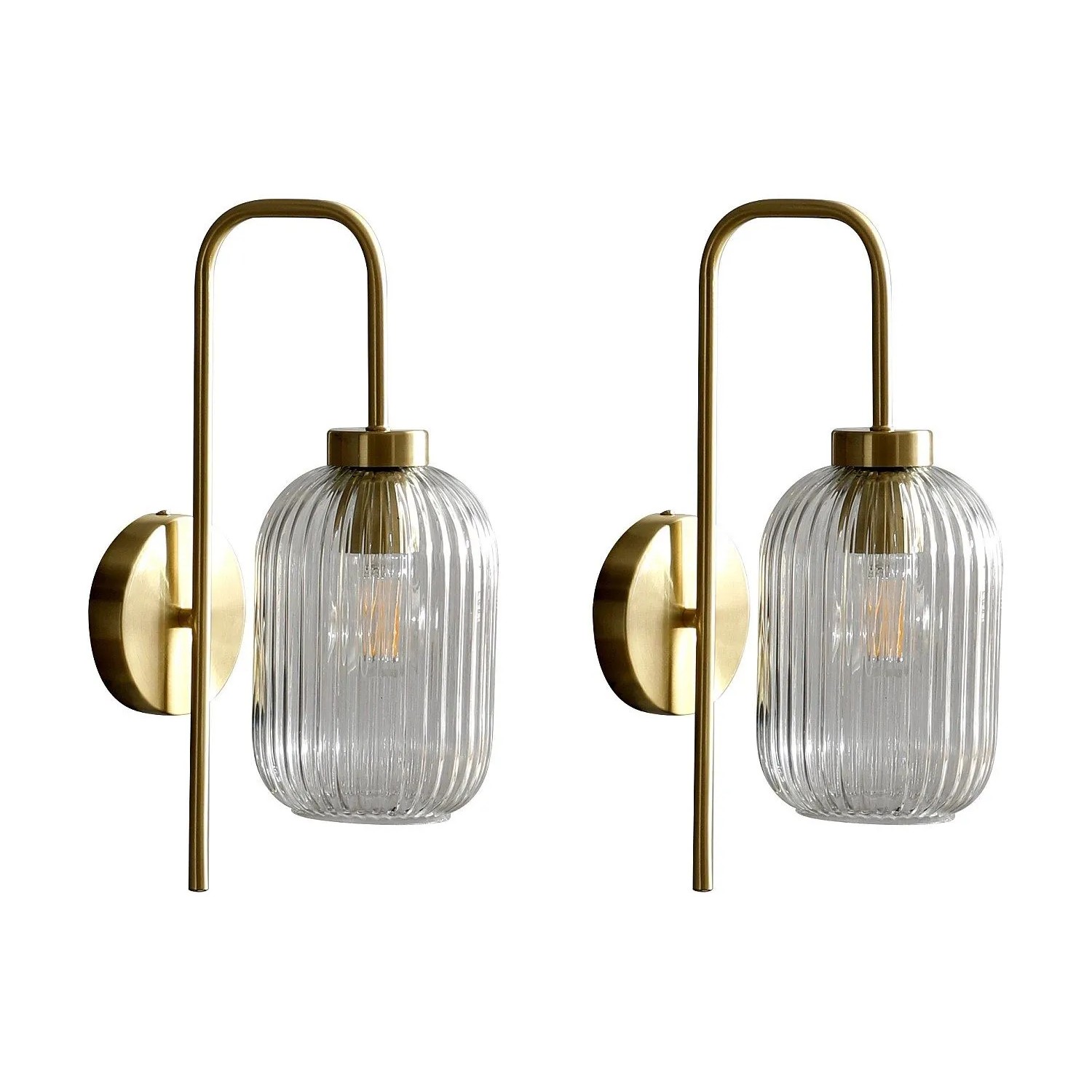 Vente-unique Wandlampe Louxor Goldfarben 25 cm