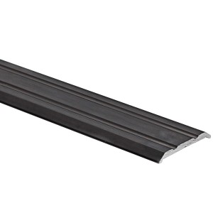 Übergangsprofil Piattoal, Alu eloxiert, schwarz gebürstet, 25mm breit.