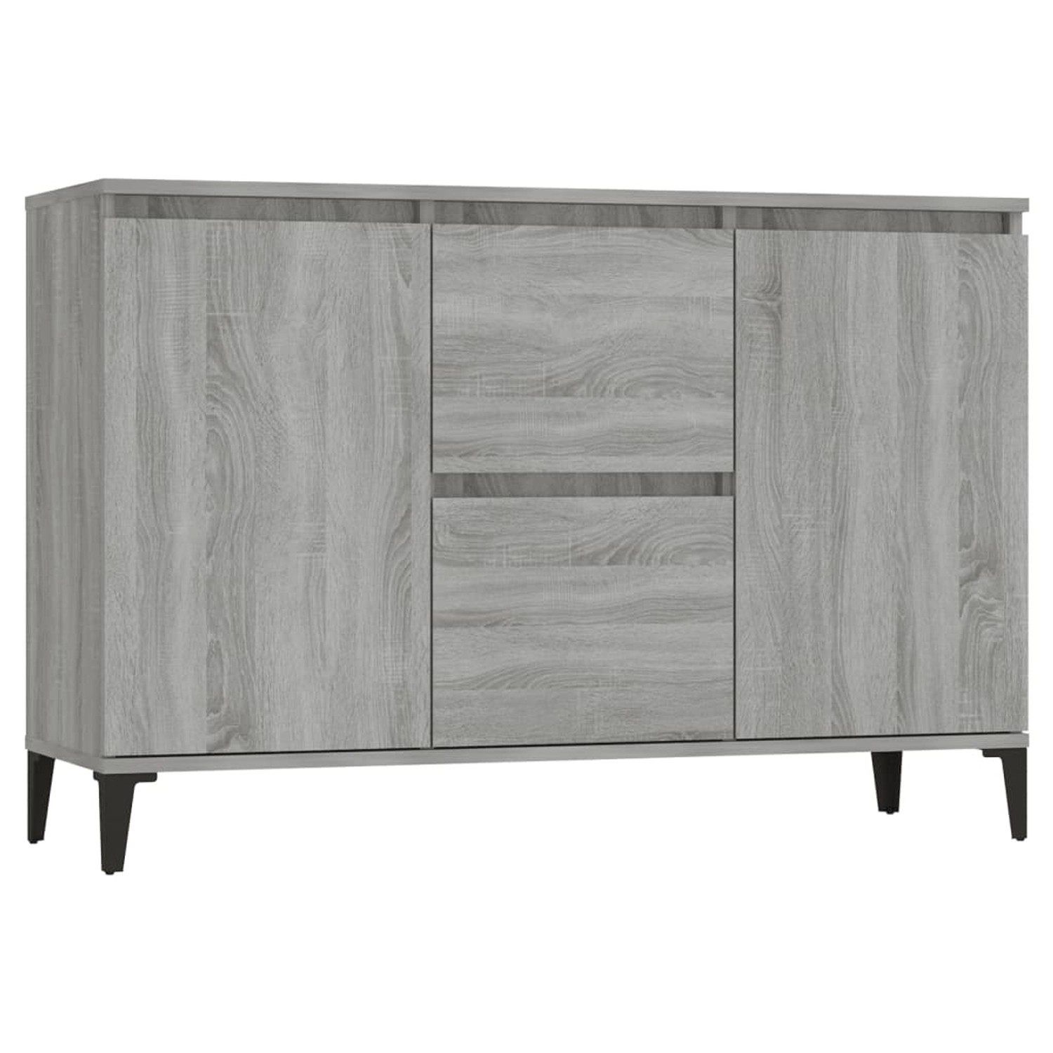 vidaXL Sideboard Grau Sonoma 102x35x70 cm Holzwerkstoff 815166 günstig online kaufen