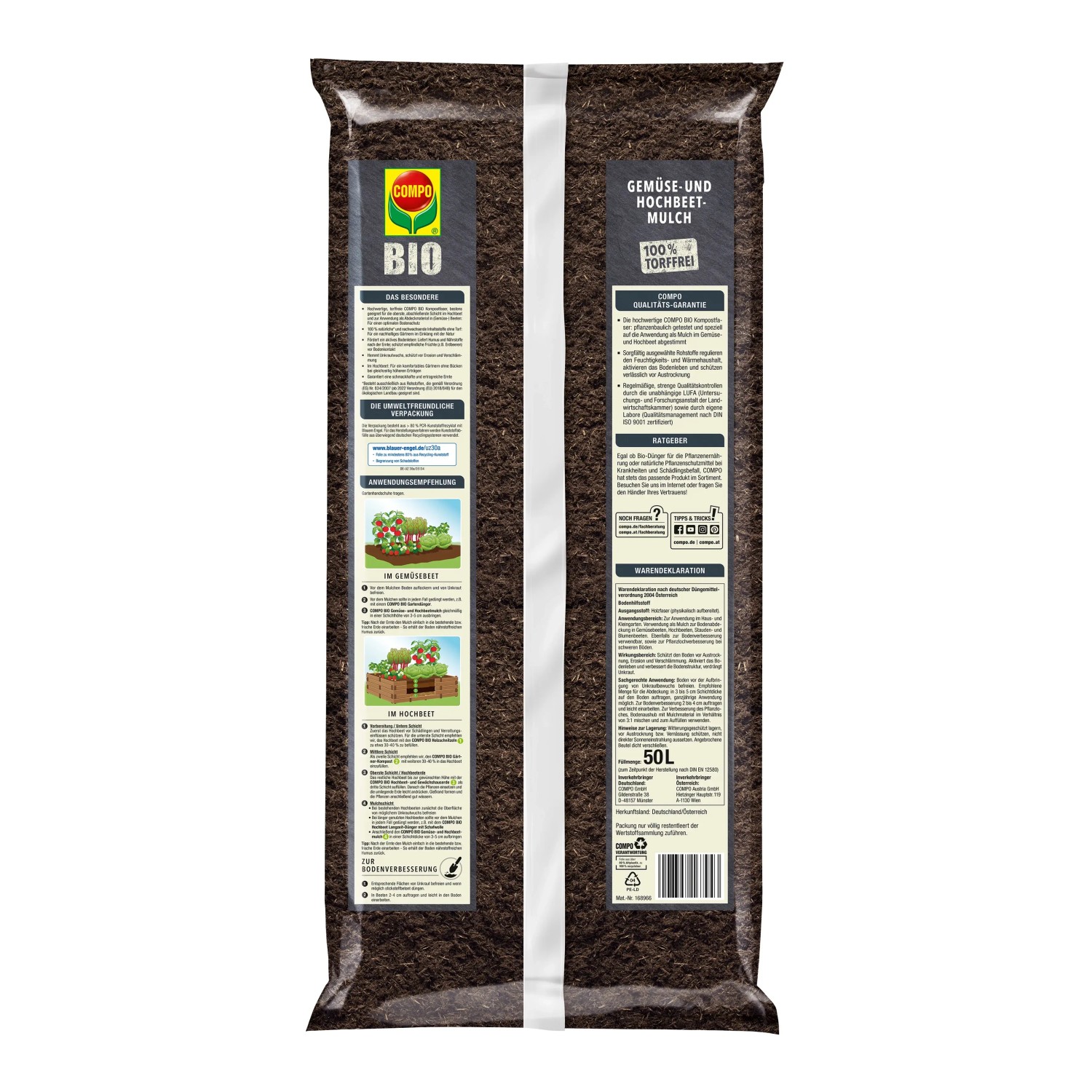 Compo Hochbeetmulch Bio Torffrei 50 l kaufen bei OBI