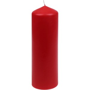 Steinhart Stumpenkerze, 28 cm, Rubinrot. Dekorative Kerze für gemütliche Stunden.
