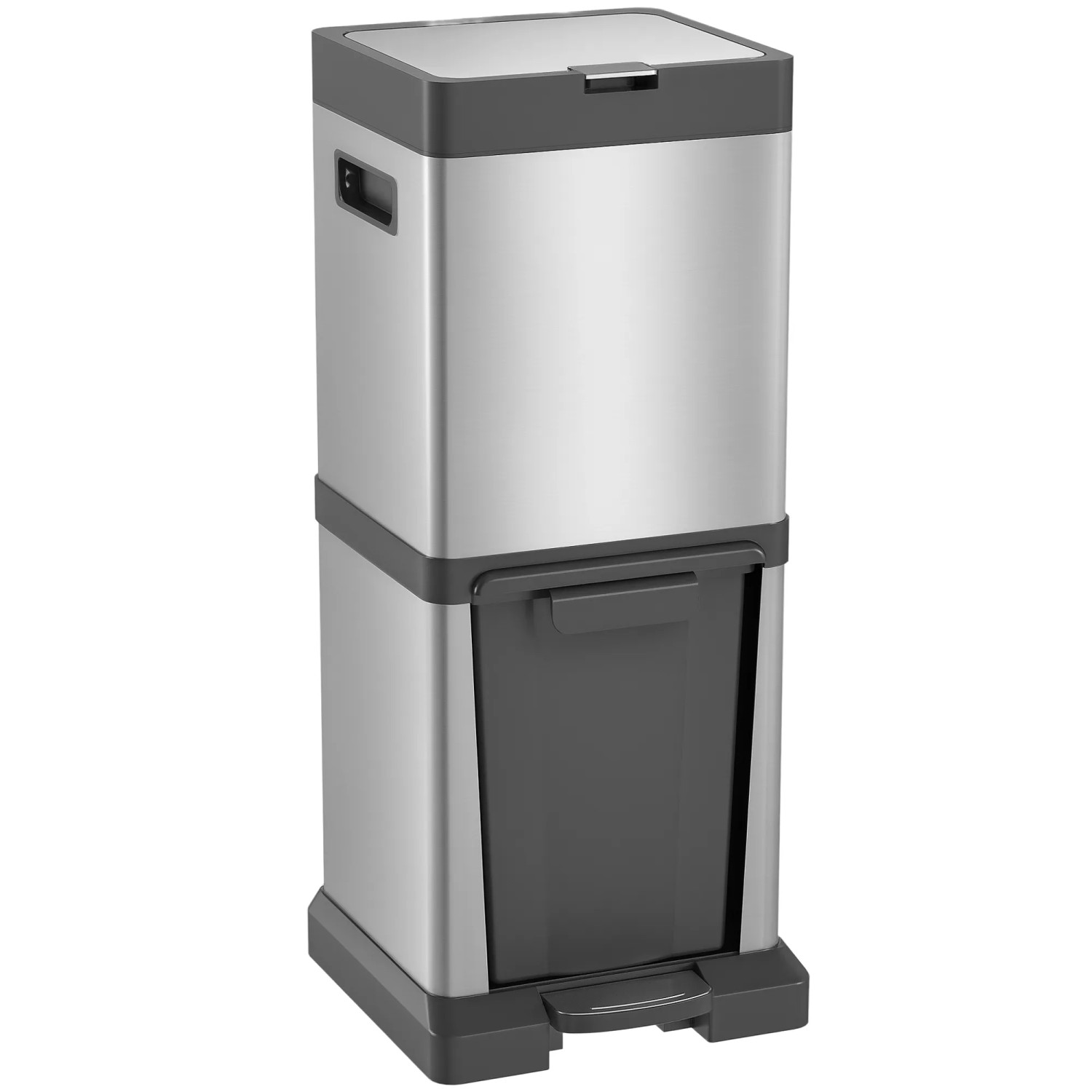 HOMCOM-Mülleimer-32,5L x 31,5B x 78H cm