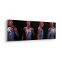 Komar Keilrahmenbild: Marvel Spider-Man Portrait in Blau, Ansichten von vorn und von der Seite.