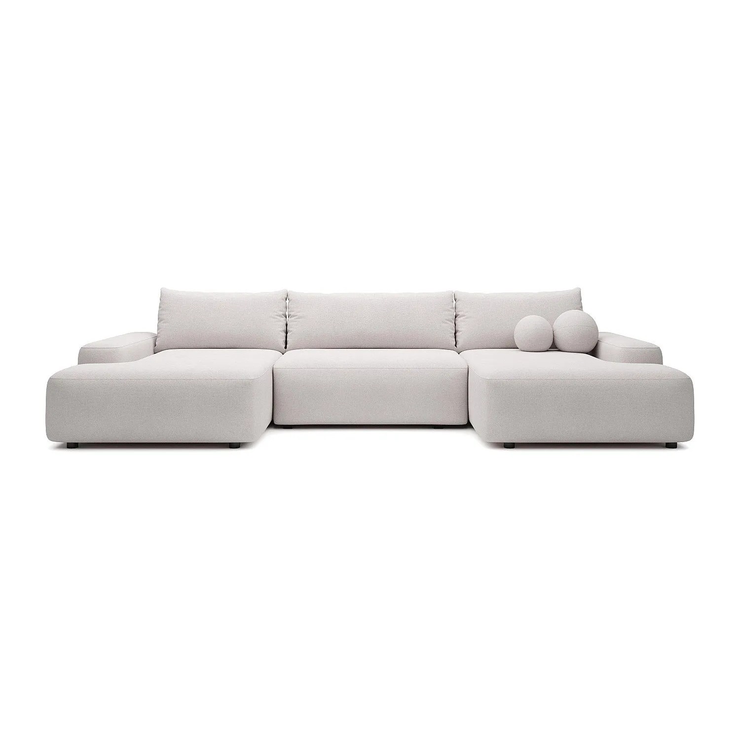 Vente-unique Schlafsofa Daviso Beige 360 cm