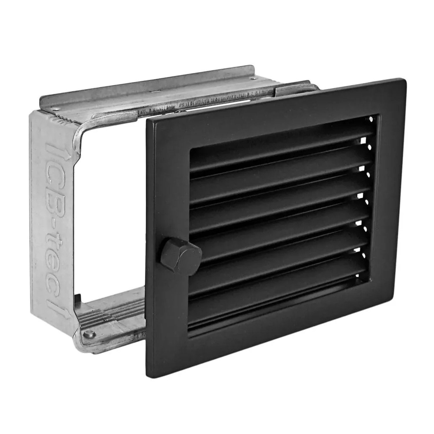 Häusler Warmluftgitter WG 2015 S Lüftungsgitter Schwarz 200 x 150mm Abluftgitter
