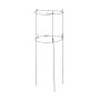 Relaxdays Rankhilfe 6er Set Stahl Dunkelgrün 3-beinig 76 cm x 26 cm 200 g