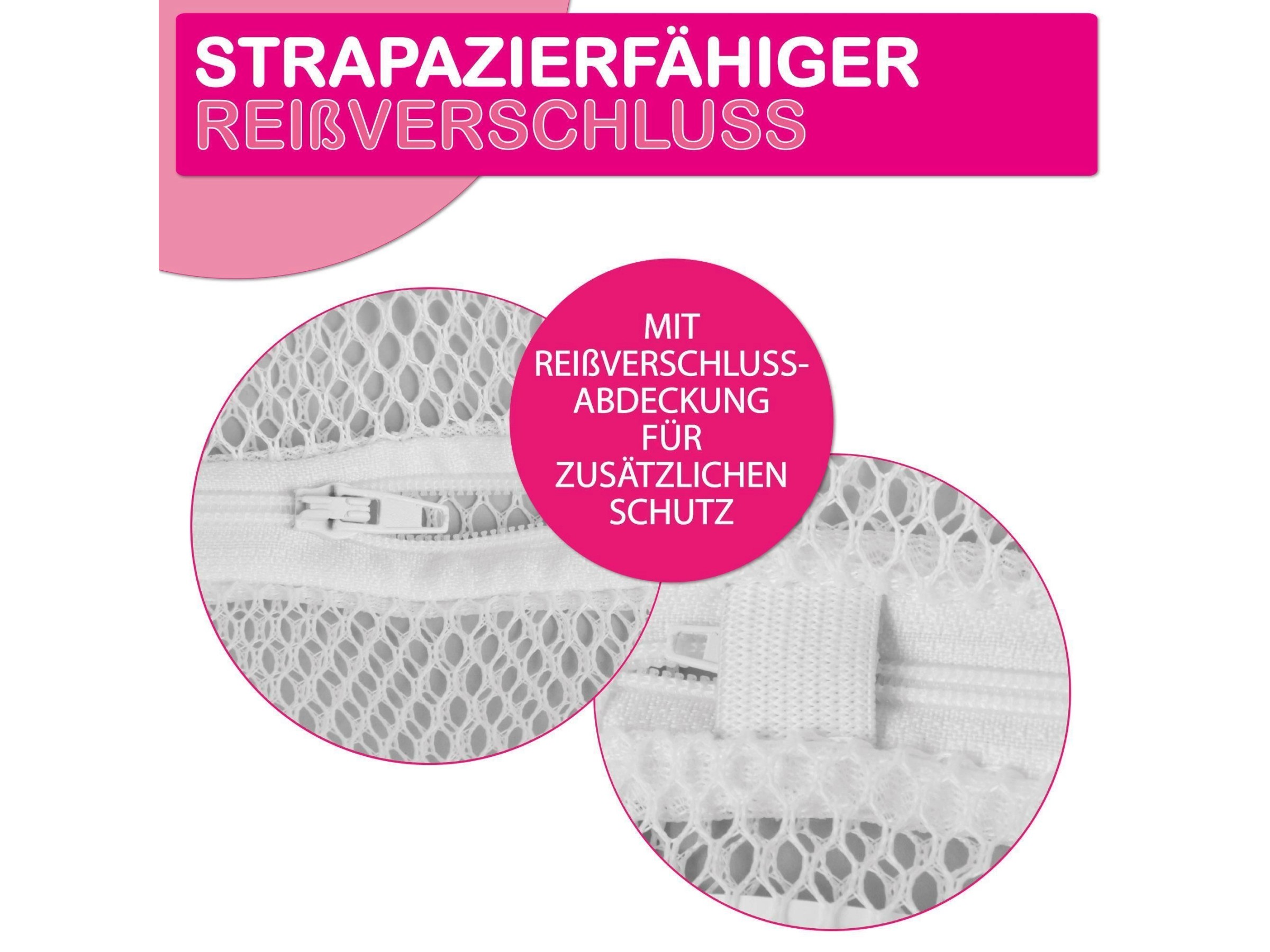 Netz-Wäschesäcke Für Feinwäsche – 3er-Pack, Farbcodiert, 30,5 X 40,6 Cm, Mit Reißverschluss