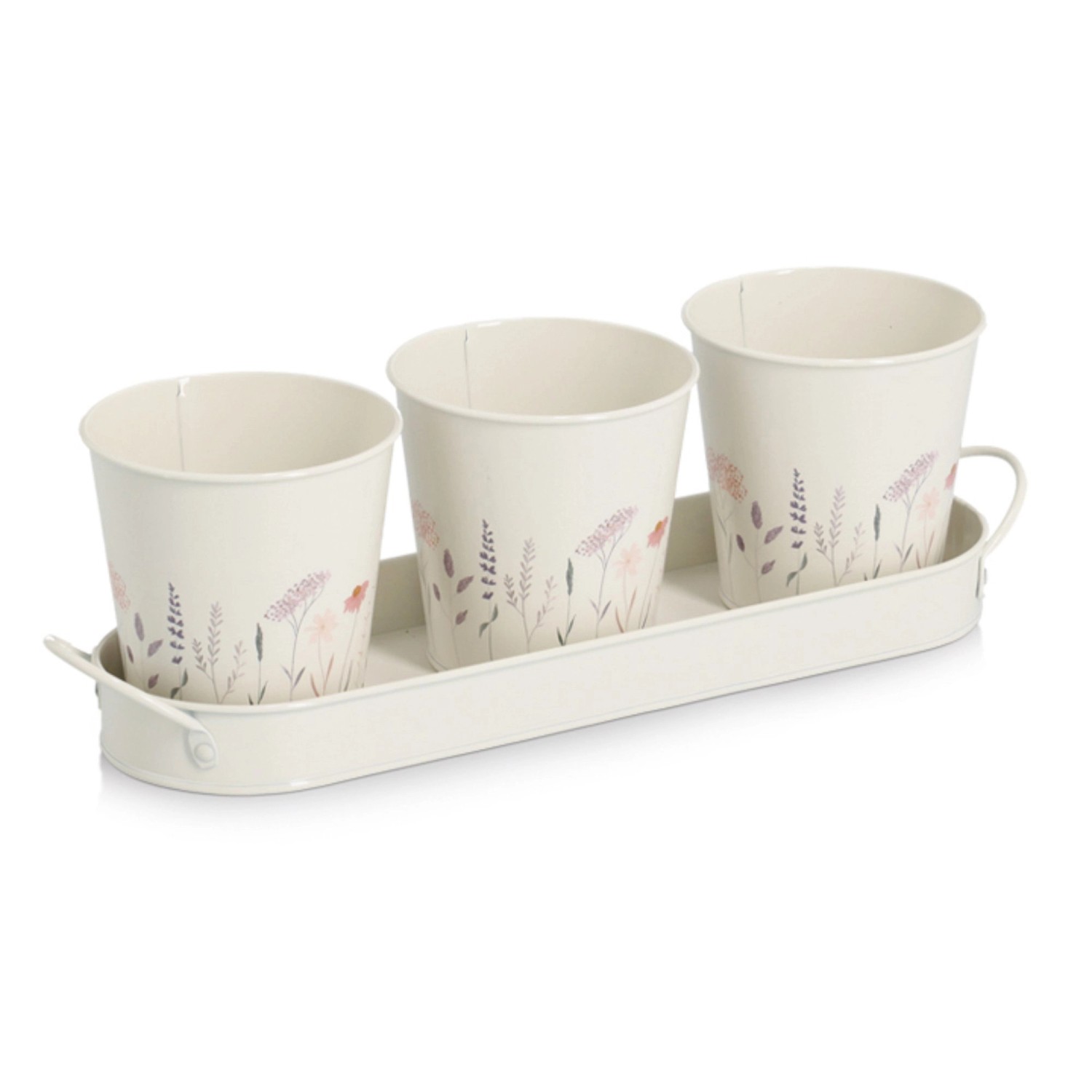 Kräutertopf-SetFlowers 4-tlg Metal günstig online kaufen
