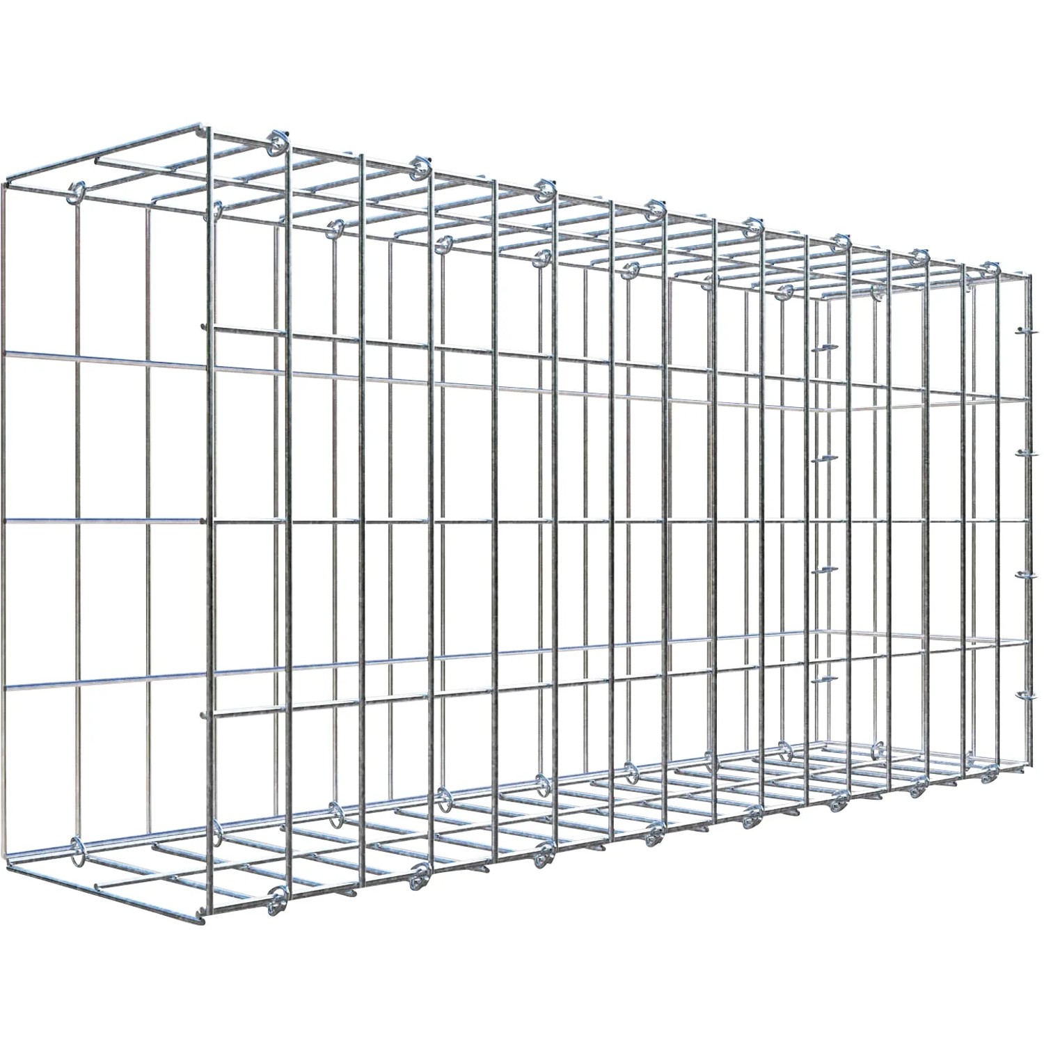 Gabiona C-Ring-Gabione-Anbaukorb Typ 2 40 x 80 x 20 cm Maschenw 5 x 10 cm
