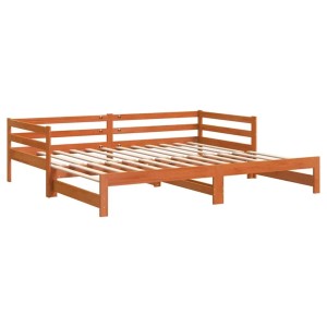 vidaXL Tagesbett Ausziehbar ohne Matratzen 90x190 cm Massivholz 847160