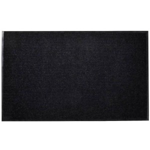 vidaXL Fußmatte PVC Schwarz 90x150 cm 241266