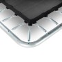 Detailaufnahme Bodentrampolin Silhouette sports, 153x214 cm, mit Federn und Rahmen.