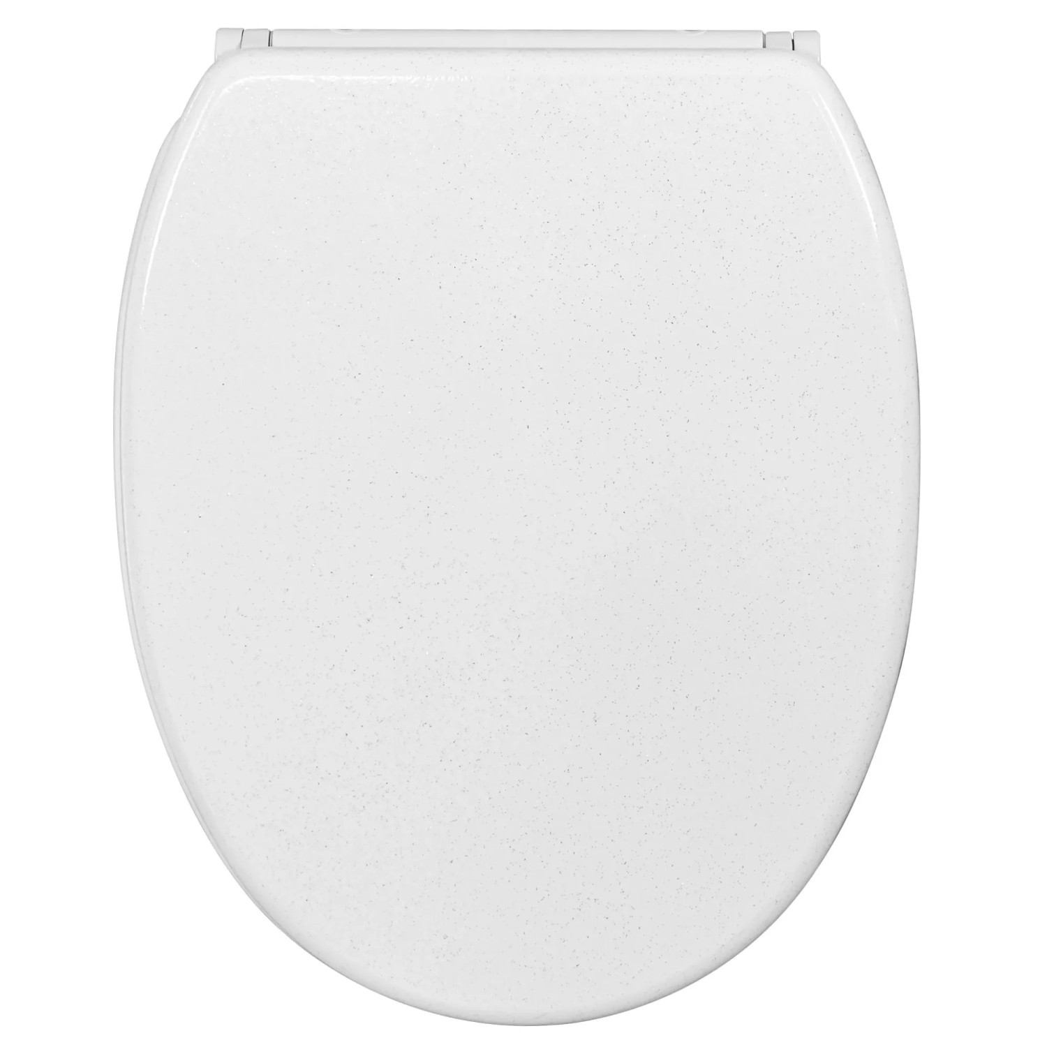 SANILO WC Sitz mit Absenkautomatik Top Fix Glitzer Weiß