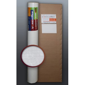 XXL Vliestapete, Glasfaser-Optik, überstreichbar, Maler-Weiß, 4 Rollen (106 m²).