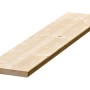 Unbehandelte Fichte Leimholzplatte, 250x20x2,8 cm, für Regale und Möbelbau.