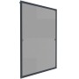 Tectake Fliegengitter Mit Aluminiumrahmen  Für Fenster  Zuschneidbar Wetter  und Uv Beständig 80 x 100 cm 1 x 80 x 100 cm Anthrazit