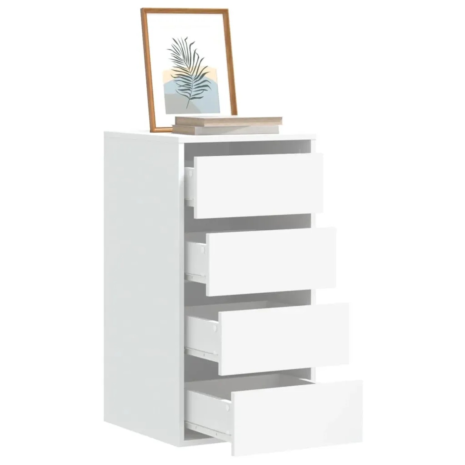 vidaXL Kommode Weiß 40x41x76 cm 4 Schubladen kaufen bei OBI