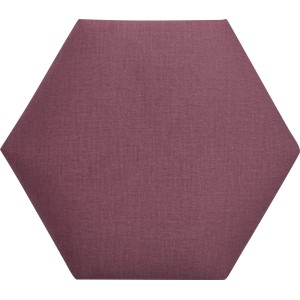 Wandkissen Hexagon, 30x30 cm, Beere. Dekor-Paneel zur Wandgestaltung.