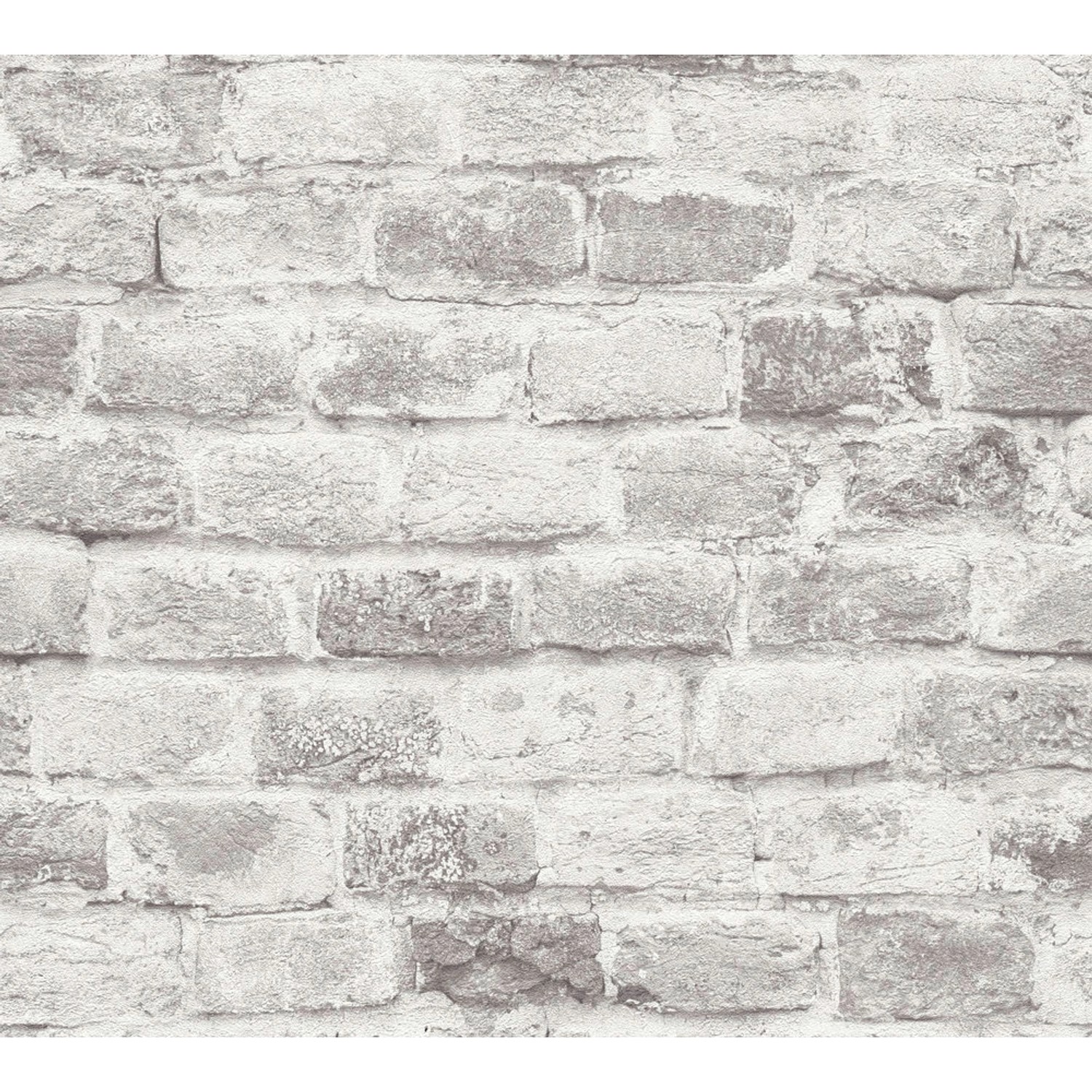 A.S. Création Vliestapete Ziegelsteinmauer Used Look Grau 10,05 m x 0,53 m günstig online kaufen