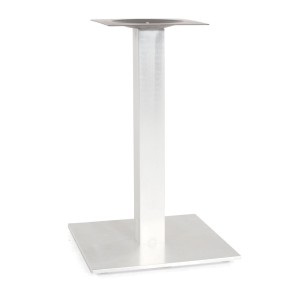 Natur24 Rhodos Tischgestell aus gebürstetem Aluminium für Gartentische.