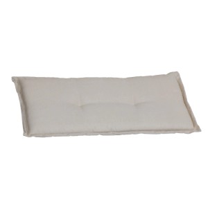 Beiges Beo Bankkissen 100x45 cm mit Struktur. Komfortable Sitzauflage für Gartenmöbel.