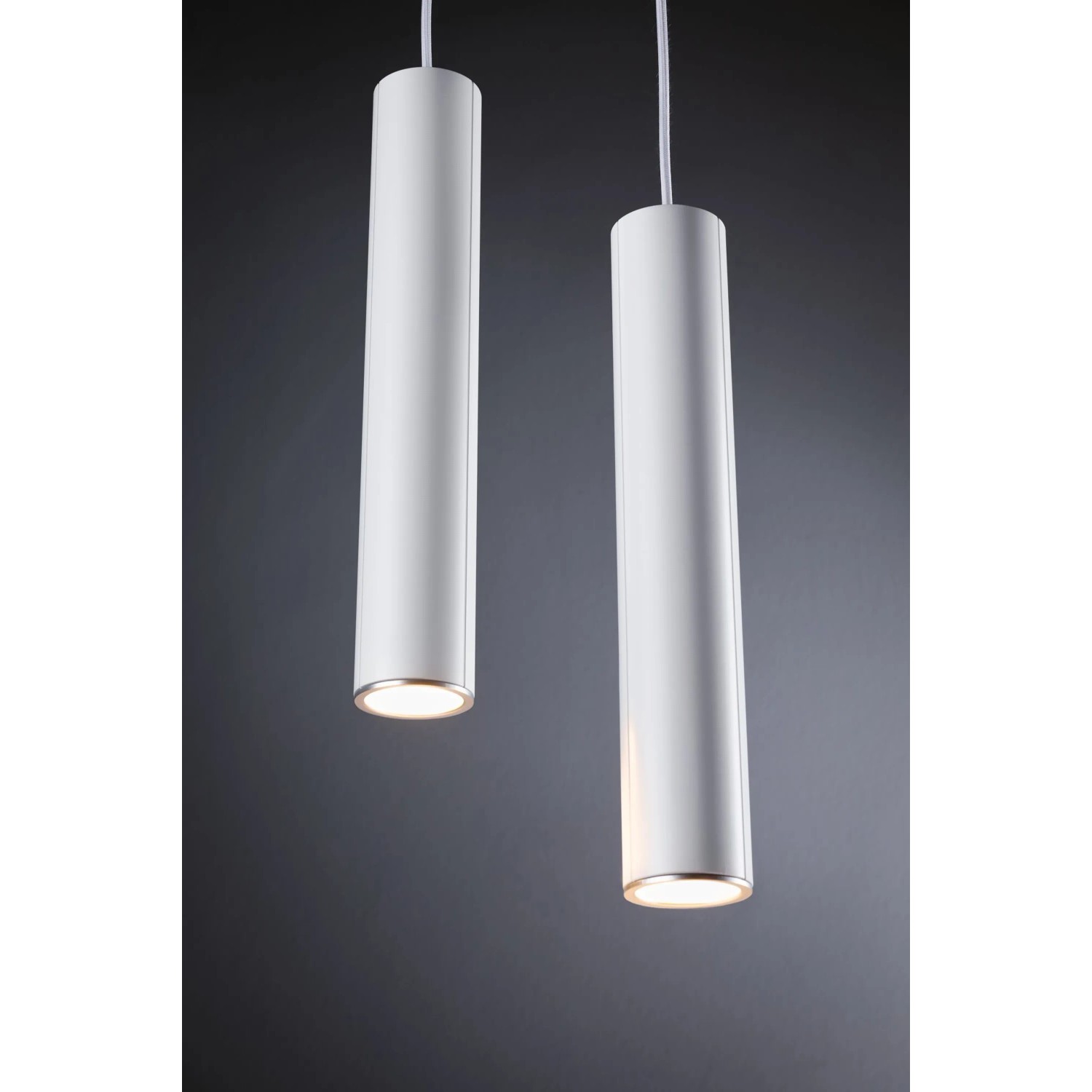 Paulmann URail Pendelleuchte Catalejo, signalweiß, 158,5 cm. LED-Schienensystem für Wohnräume.