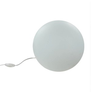Licht-Erlebnisse Beistelllampe Kugel Rund Ø 30 cm26,5 cm Hock Weiß Inkl. LED E27 2700 K