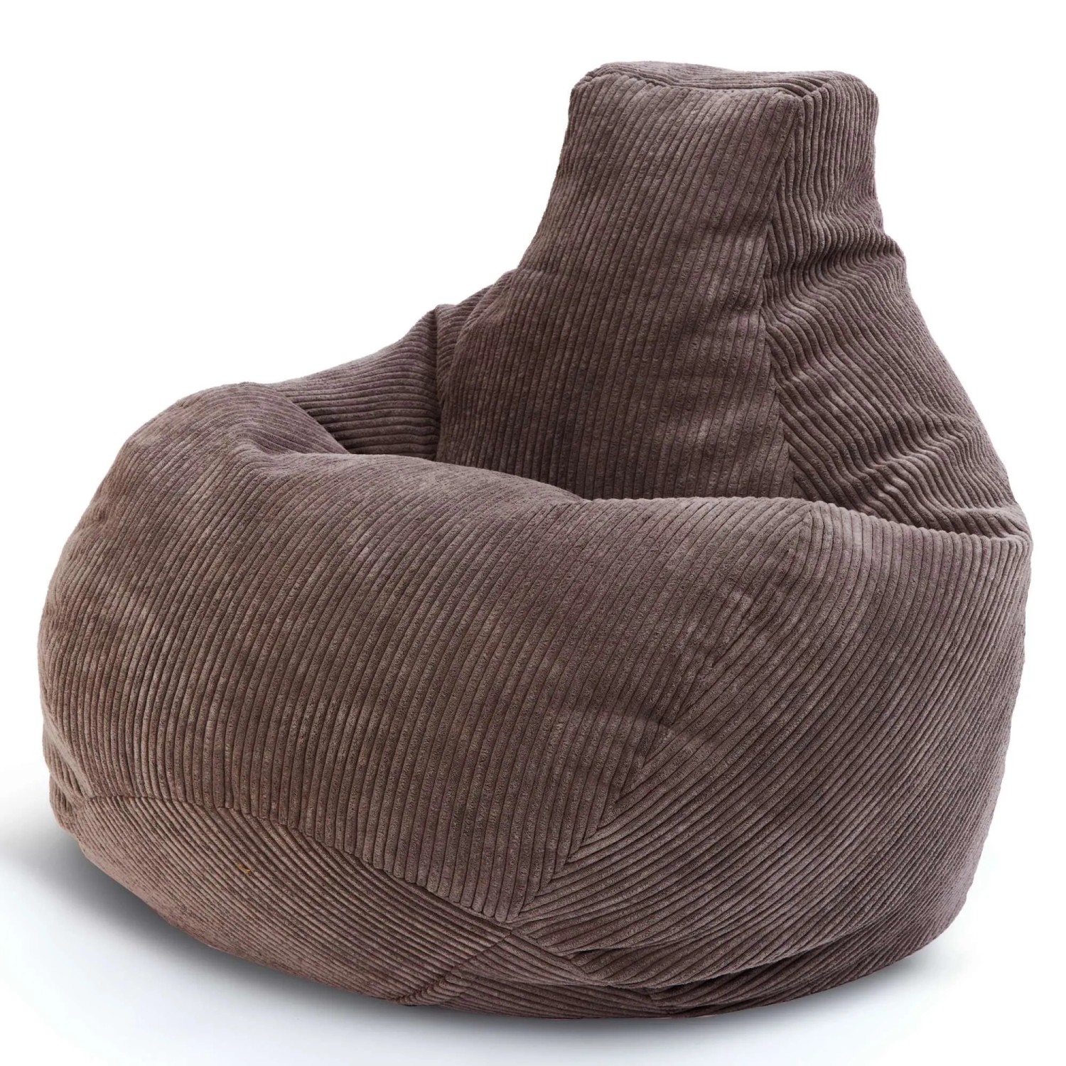 Green Bean Sitzsack Cozy 80 x 90 x 90 cm Cord mit EPS-Perlen-Füllung Dunkelgrau