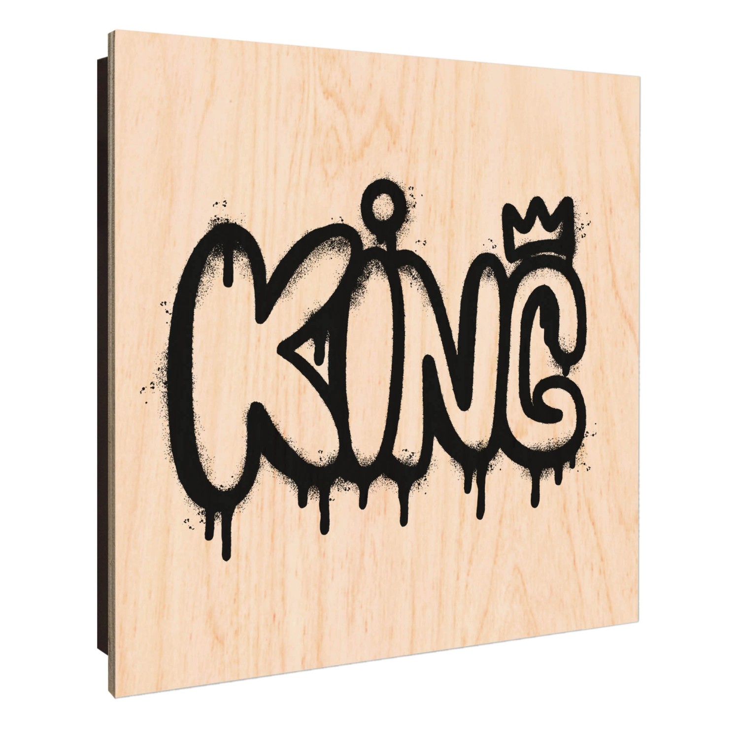 Banjado Großer Schlüsselkasten Holz 30x30cm Schwarz Scharnier Links 50 Hake günstig online kaufen