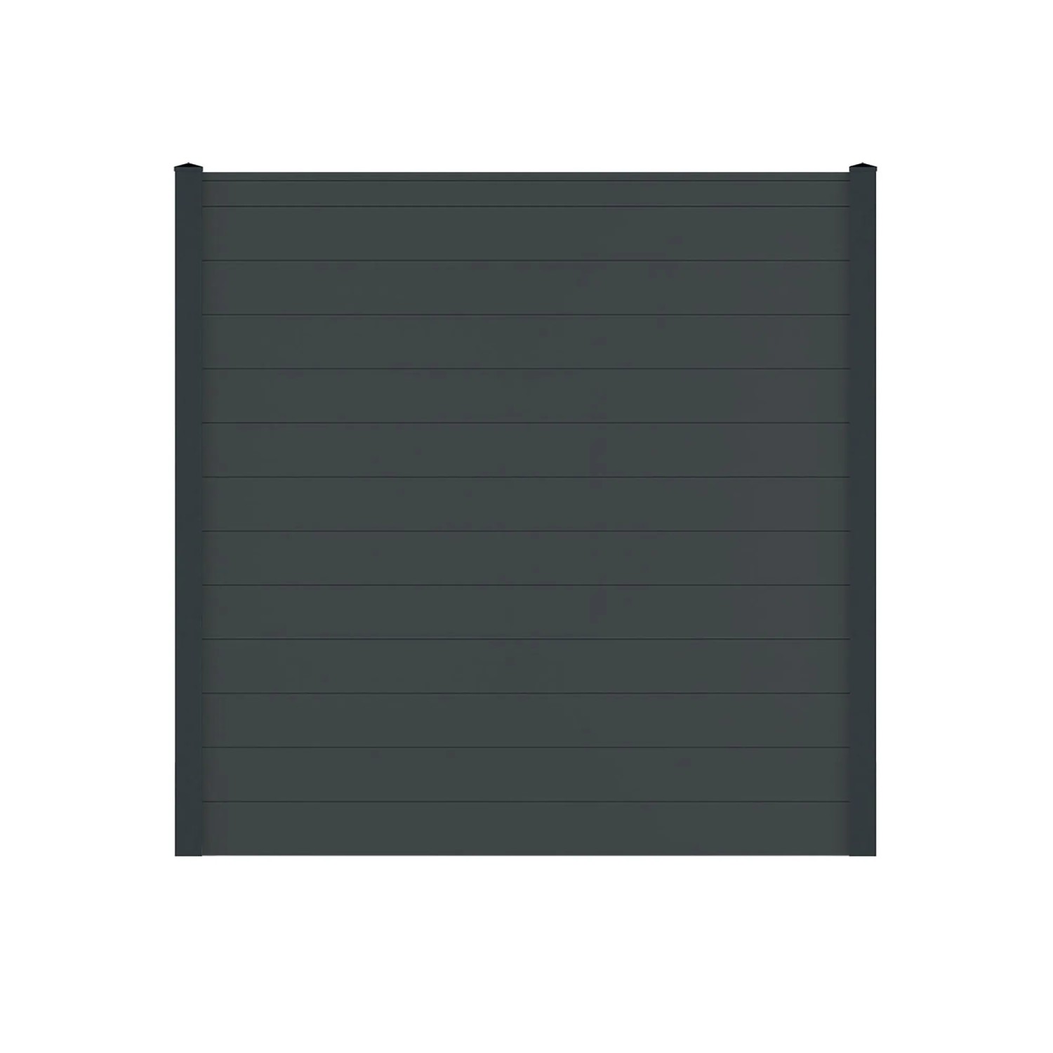 Vidual Sichtschutzzaun Snap 140 zum Aufdübeln 1,8 m x 5,37 m Anthrazit