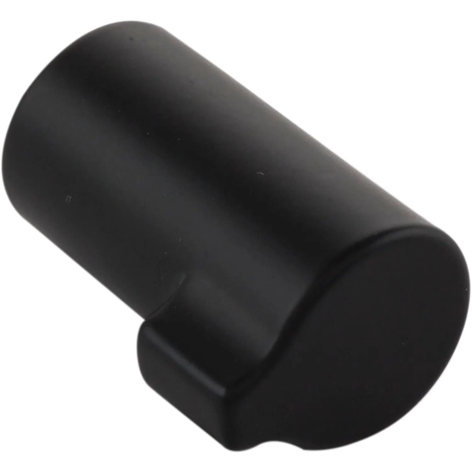 Furnipart Möbelknopf Scope ø 16 mm Höhe 20 mm Tiefe 30 mm Zinkdruckguss Schwarz Matt
