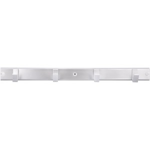Siro Garderobenleiste aus Aluminium, matt, mit 4 Haken und 450 mm Länge.